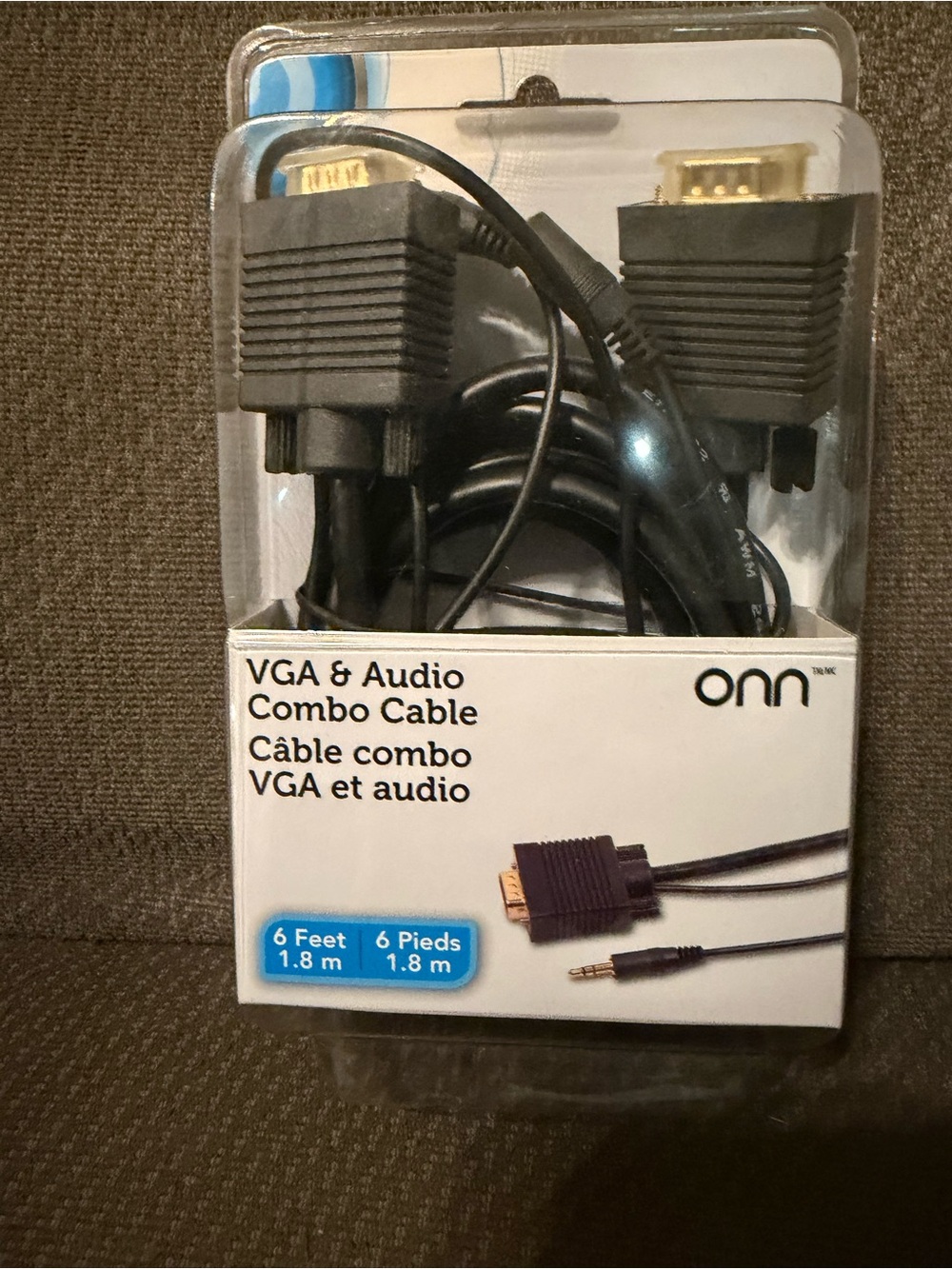 On Running VGA & Audio Combo Cable - Black